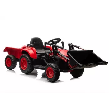 LEAN CARS Uzlādējams Traktors ar Kausu BW-X002A Sarkans