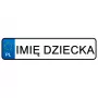 LEAN CARS Reģistrācijas numura zīmes Jūsu bērna vārda uzlīme