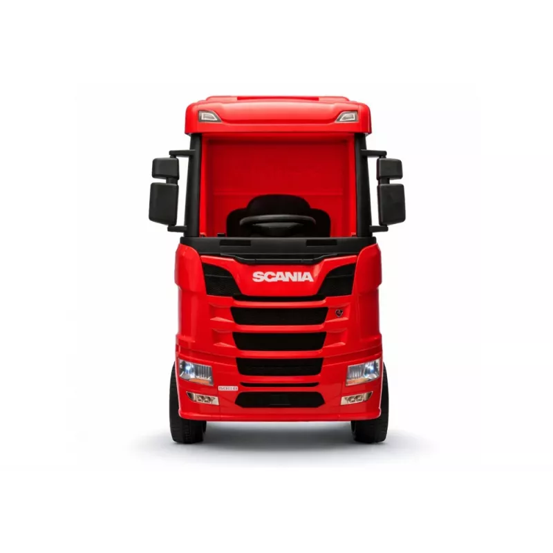 LEAN CARS Scania 500R HL698 12V elektriskais braucamais 4x4 sarkanā krāsā ar tālvadību
