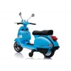 LEAN CARS Vespa Scooter Electric Ride On Motorcycle - Blue