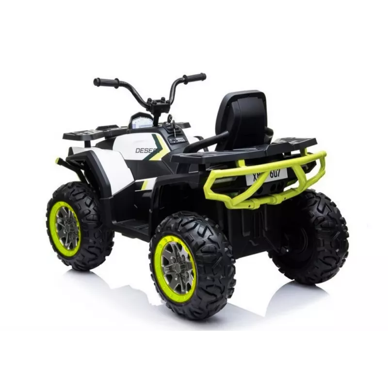 LEAN CARS XMX607 Electric Ride On Quad - White