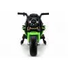 LEAN CARS XW-07 ar bateriju darbināms motocikls ar izgaismotiem LED riteņiem zaļš