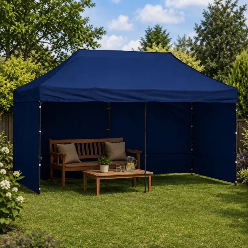 LEAN Express Garden Tent Catering Commercial Pavilion Navy Blue 3x6 M
