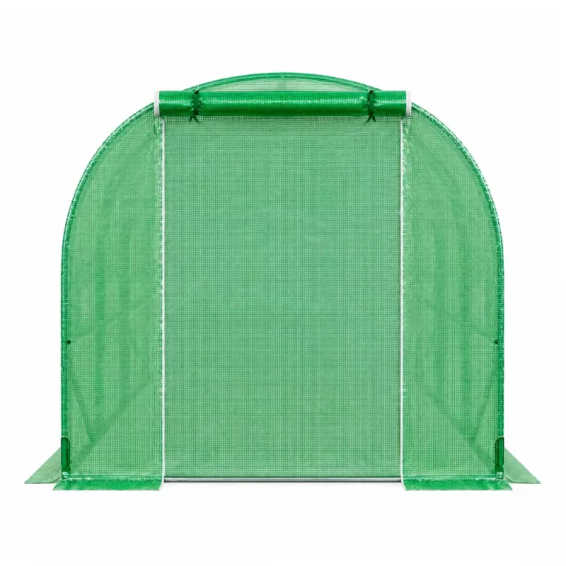 LEAN Foil tuneļa siltumnīca PRO rāmis 25mm 12x3x2m 36m² | cinkots tērauds, UV-4 PE plēve, sarullējami logi