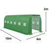 LEAN Dārza folijas tuneļa siltumnīca PRO rāmis 25MM 10x4x2M 40M²