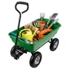 LEAN Garden Transport Cart Removable Tilting Tray Green 120 kg