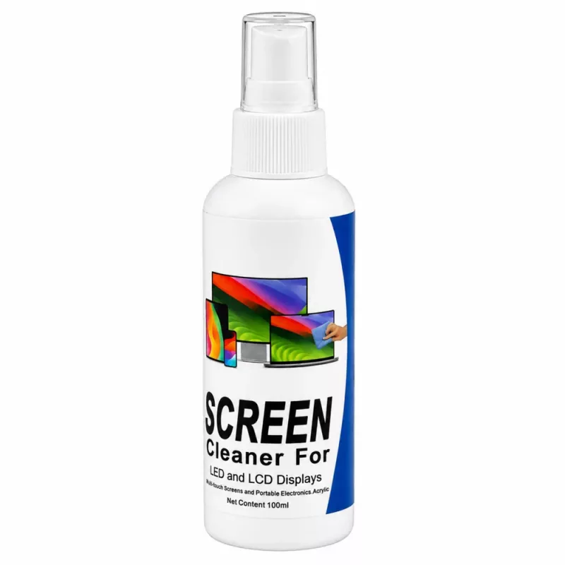 LEAN LCD LED TFT datora telefona ekrāna tīrītājs 100 ml ar mikrošķiedras lupatiņu