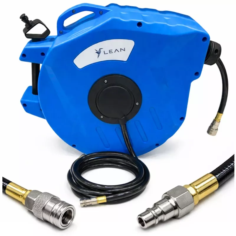 LEAN Pneumatic Hose Reel Automatic 24 Bar 8x12mm 20m