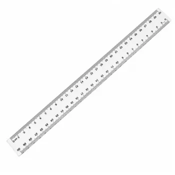 LEAN SCHOOL TAURUS plastmasas lineāls 30 cm – caurspīdīgs, izturīgs pret lūšanu, metriskais