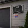 LEAN SPORT 30566 Basketbola grozs un aizmugures dēlis - 90cm polikarbonāta dēlis, sienas stiprinājums, melns/sarkans