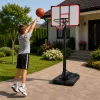LEAN SPORT basketbola grozs mobilais regulējams statīvs 200-305cm
