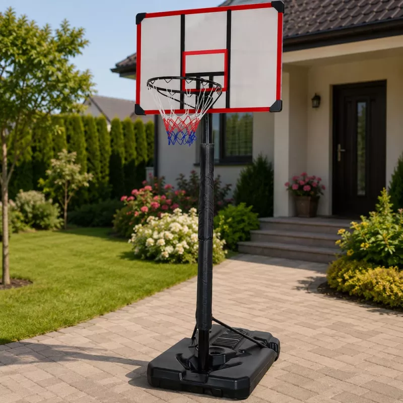 LEAN SPORT basketbola grozs mobilais regulējams statīvs 200-305cm