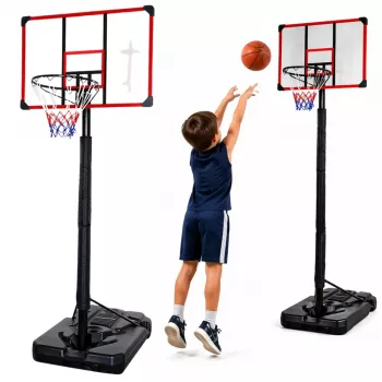 LEAN SPORT basketbola grozs mobilais regulējams statīvs 200-305cm