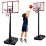 LEAN SPORT basketbola grozs mobilais regulējams statīvs 200-305cm