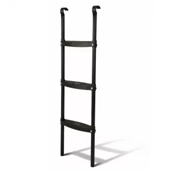 LEAN SPORT BEST 97 cm batuta kāpnes – 2 pakāpju neslīdošs tērauds, universāls, melns