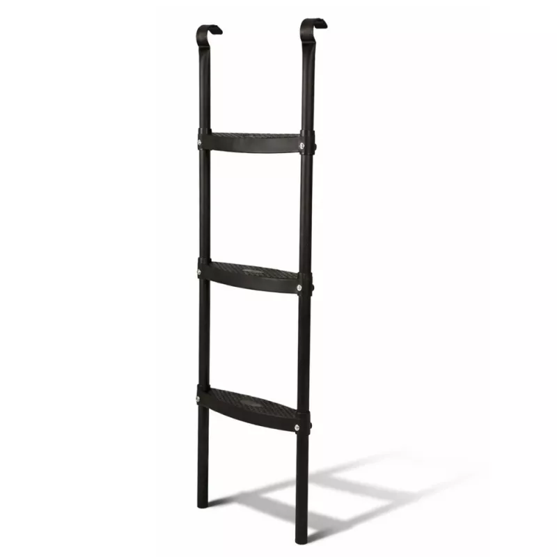 LEAN SPORT BEST 97 cm batuta kāpnes – 2 pakāpju neslīdošs tērauds, universāls, melns