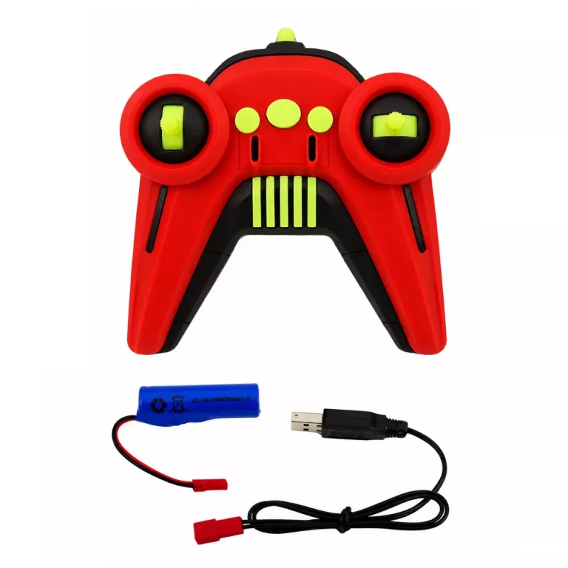 LEAN TOYS 1:14 4WD tālvadības triku automašīna ar 360° rotāciju un LED gaismām