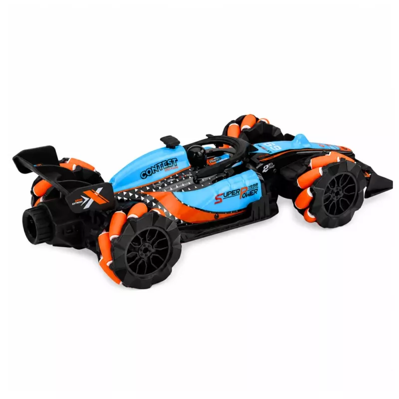 LEAN TOYS 1:14 4WD tālvadības triku automašīna ar 360° rotāciju un LED gaismām