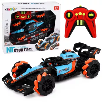 LEAN TOYS 1:14 4WD tālvadības triku automašīna ar 360° rotāciju un LED gaismām