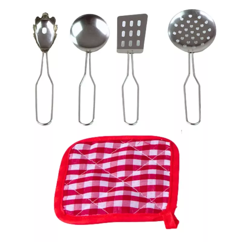 LEAN TOYS 15 daļu rotaļu virtuves trauku komplekts bērniem no 3 gadu vecuma | Katli, pannas, trauki, šķīvji, krūzes, griešanas dēlis un rotaļu ēdiens | Daudzkrāsains ABS plastmasa | Lomu spēles gatavošanas rotaļlieta