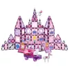 LEAN TOYS 25282 Magnētiskie būvniecības bloki Vitrāžas logs komplekts ar rozā marķieriem, 126 gab., radošā mākslas rotaļlieta