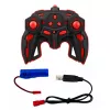LEAN TOYS 29711 RC triku mašīna 1:10 4WD ar 360° rotāciju, LED gaismām un dūmu efektu (melna/sarkana)