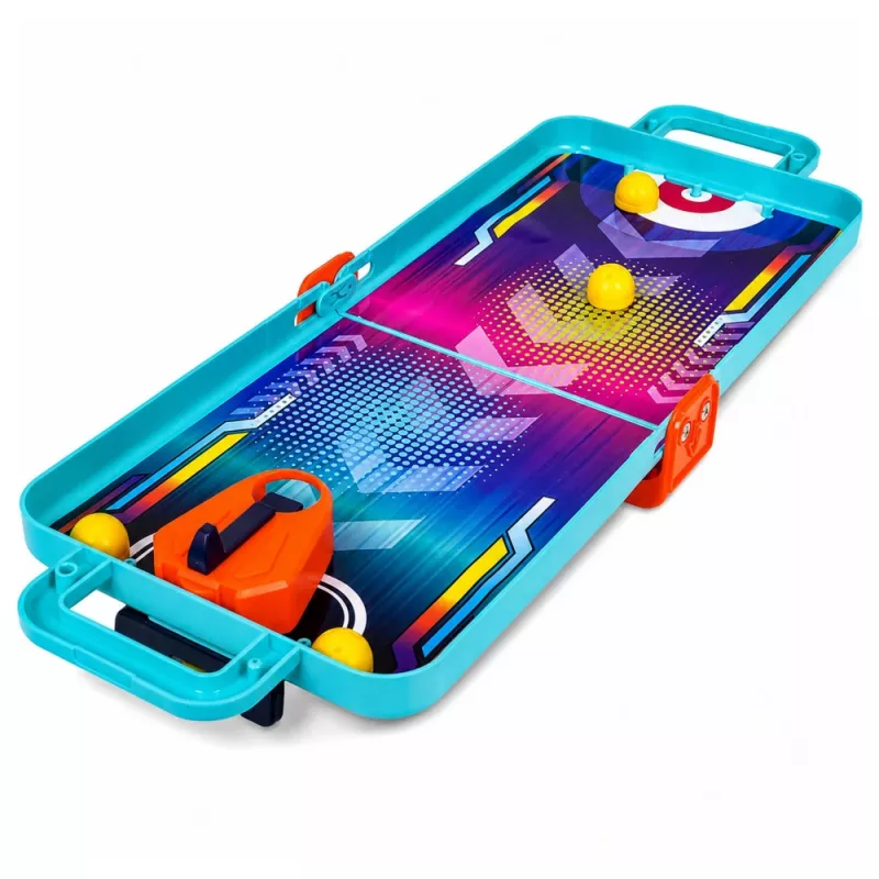 LEAN TOYS 3-in-1 mini arkādes spēle – pārnēsājams galda basketbols, pinbols un boulinga kaste (daudzkrāsains)