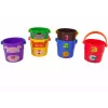 LEAN TOYS Krāsainu spaiņu komplekts ar dzīvniekiem - piramīda