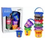 LEAN TOYS Krāsainu spaiņu komplekts ar dzīvniekiem - piramīda
