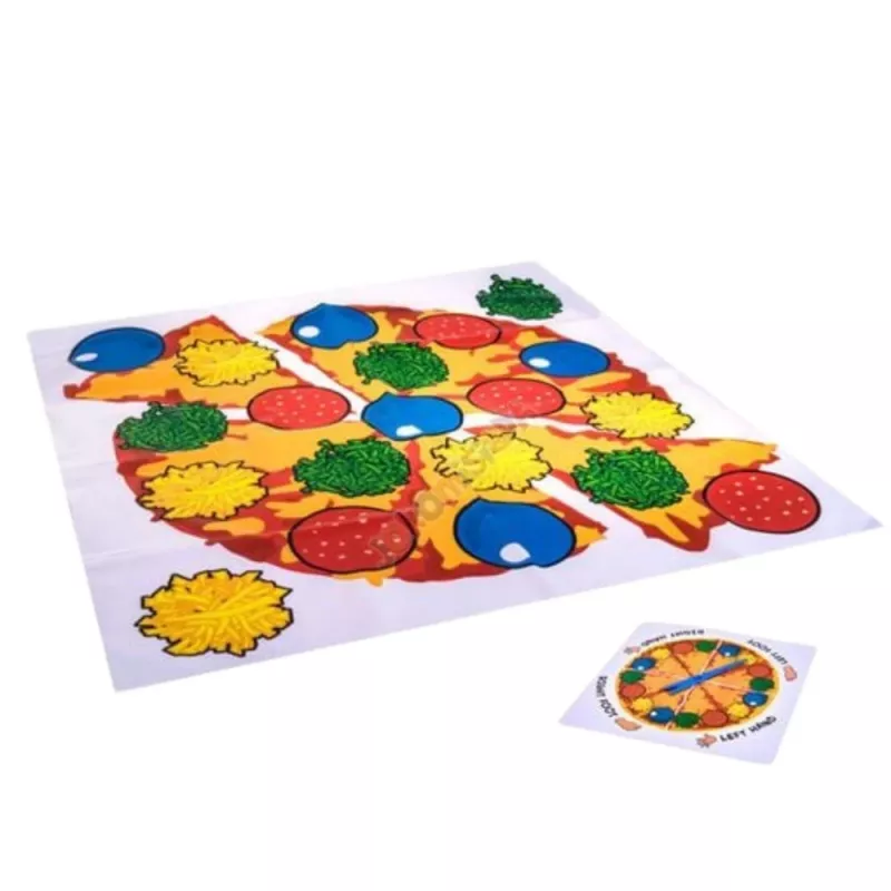 LEAN TOYS Active Family Skill Game Pizza Mat Randomizer