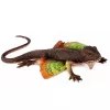 LEAN TOYS Agama Ķirzaka Gumijas Figūra Stiepjama Reālistiska 13 cm