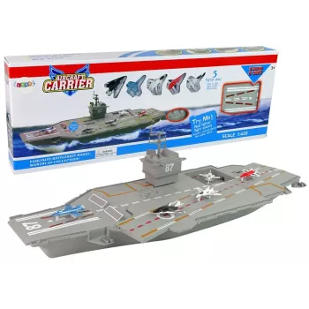 LEAN TOYS Lidmašīnu pārvadātāja iznīcinātāji 5 gab. ar skaņu un gaismu