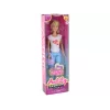 LEAN TOYS Anlily Bērnu lelle ar garām blondiem matiem, rokassomu, brillēm un baltu blūzi