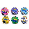 LEAN TOYS Antistresa putu bumba ar radzēm atlekšanai Kosmos 7 cm