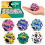 LEAN TOYS Antistresa putu bumba ar radzēm atlekšanai Kosmos 7 cm