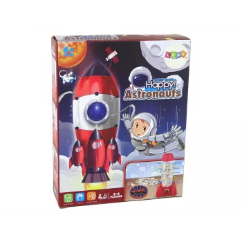 LEAN TOYS Arkādes spēle Krītošie astronauti Raķete