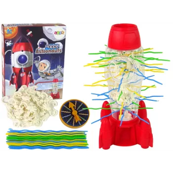LEAN TOYS Arkādes spēle Krītošie astronauti Raķete
