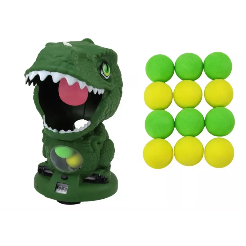 LEAN TOYS Arcade Game Shooting Dinosaur Green Ball Gun