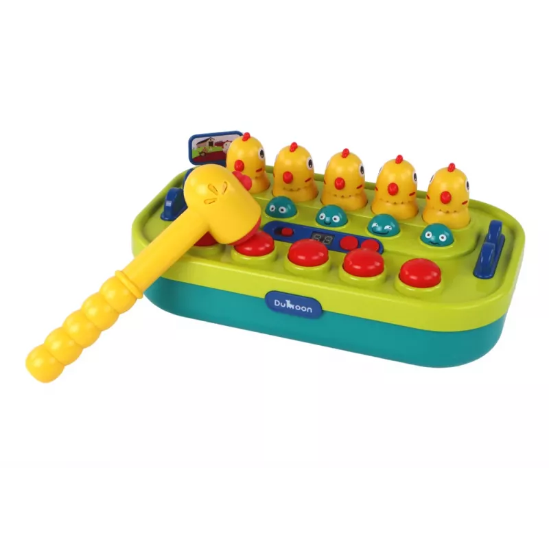LEAN TOYS Arkādes spēle Whac-a-Mole Vistas Āmurs Gaismas Skaņas Ar Baterijām