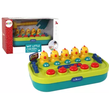 LEAN TOYS Arkādes spēle Whac-a-Mole Vistas Āmurs Gaismas Skaņas Ar Baterijām