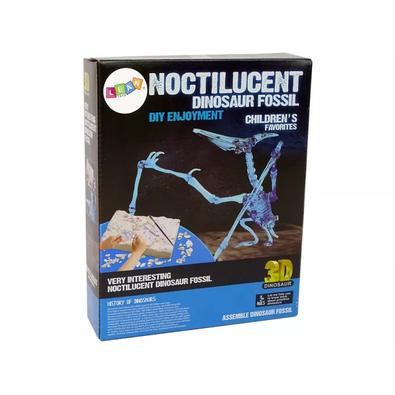 LEAN TOYS Arheoloģijas izrakumu komplekts Dinozauru skelets Pteranodons 3D Hologramma