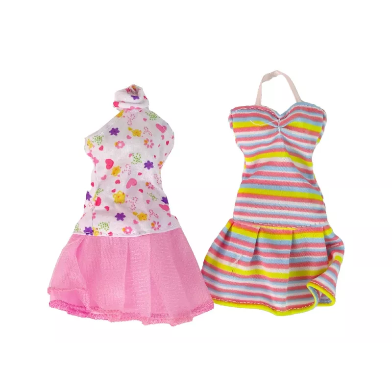 LEAN TOYS Baby Doll Emily Piederumi Noņemamas Kleitas