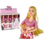 LEAN TOYS Baby Doll Pregnant Pink Dress Flowers