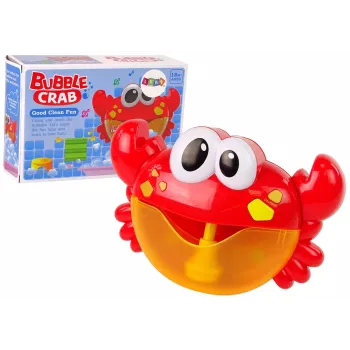 LEAN TOYS Vannas Rotaļlieta Ziepju Burbuļu Ģenerators Sarkanais Krabis