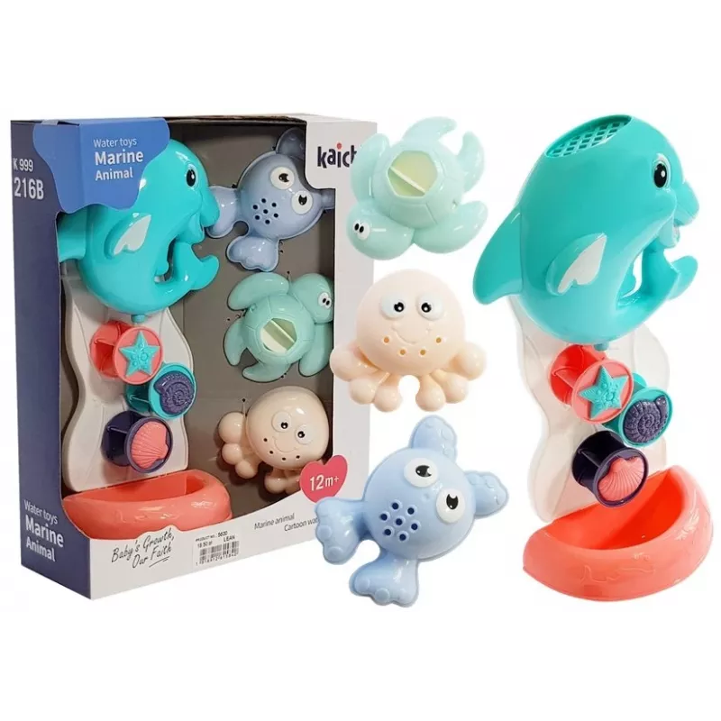 LEAN TOYS Vannas rotaļlietas Jūras dzīvnieki