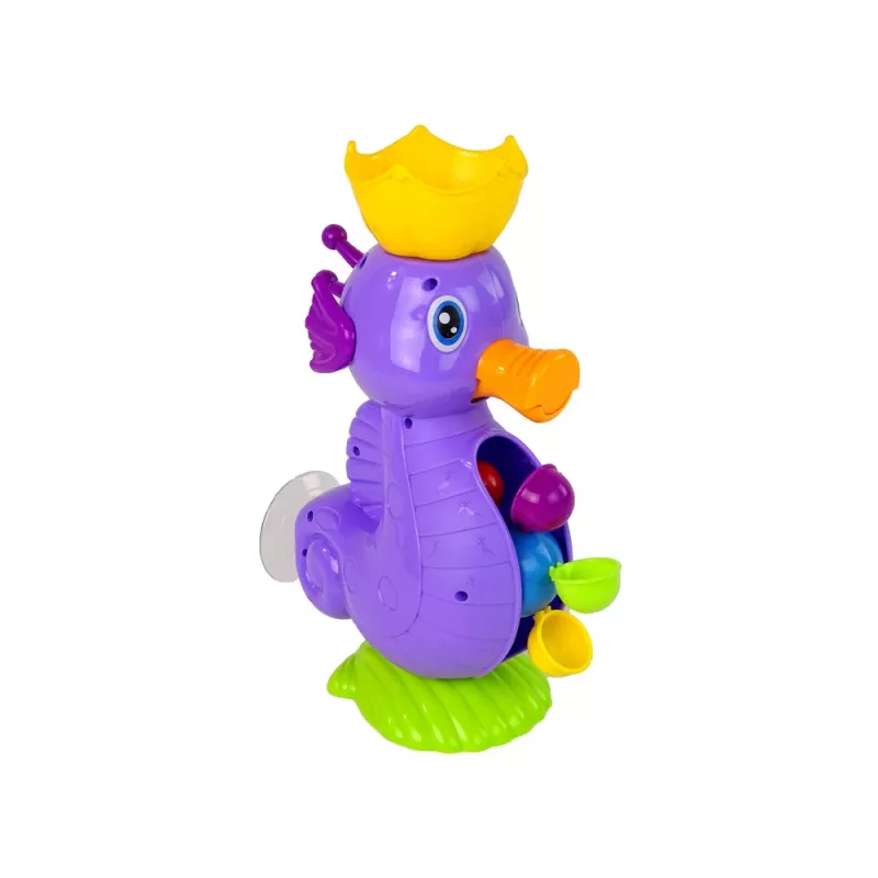 LEAN TOYS Vannas rotaļlieta Jūras zirgs Ūdenskrituma duša
