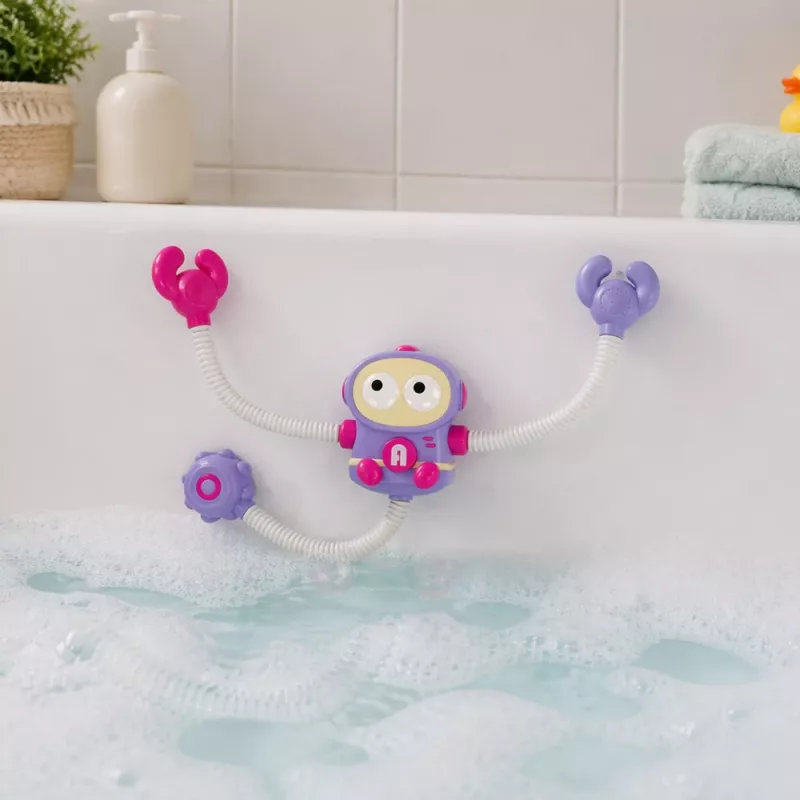 LEAN TOYS Vannas Ūdens Rotaļlieta Astronauta Duša ar Ūdens Cirkulāciju un Piesūcekņiem