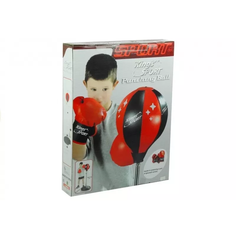 LEAN TOYS Big Boxer Set Bērniem + Cimdi Bumbieru Statīvs