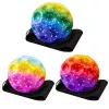 LEAN TOYS Lēcienbumba ar elastīgo lenti, sensorā, ar bedrītēm, krāsaina, 6 cm