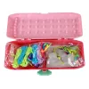 LEAN TOYS Rokassprādžu veidošanas komplekts Rozā kastīte